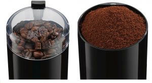 Volume of coffee grinders