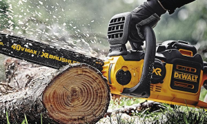 chainsaw at work