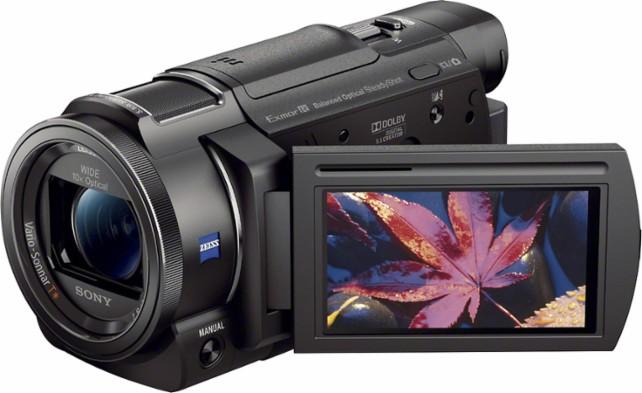 camcorder with display