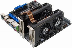 video card with support for SLI and CrossFire
