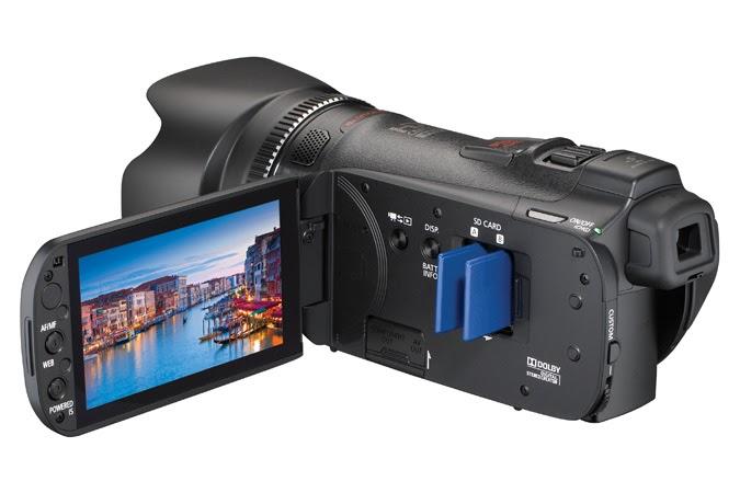 camcorder with memory card