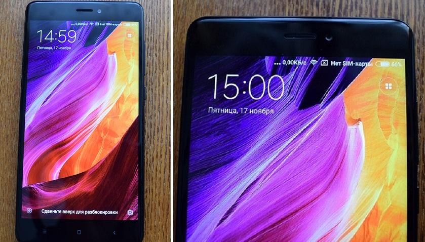 Écran du smartphone Xiaomi Note 4X