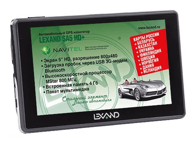Car navigator LEXAND SA5 HD +
