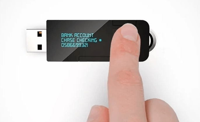 USB stick fingerprint sensor