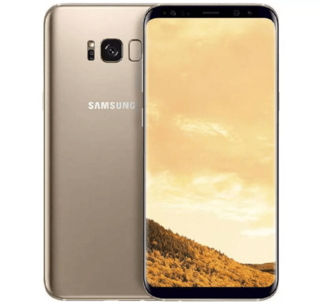 Samsung Galaxy S8 עם מסך מעוגל