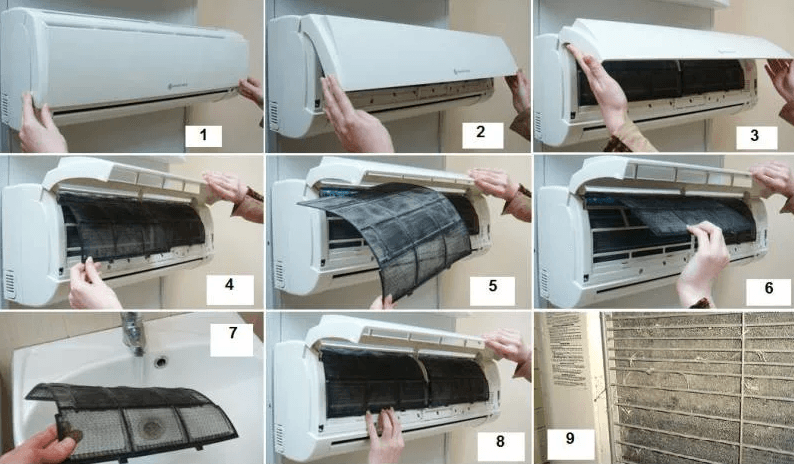 Instructions for cleaning the air conditioner at home
