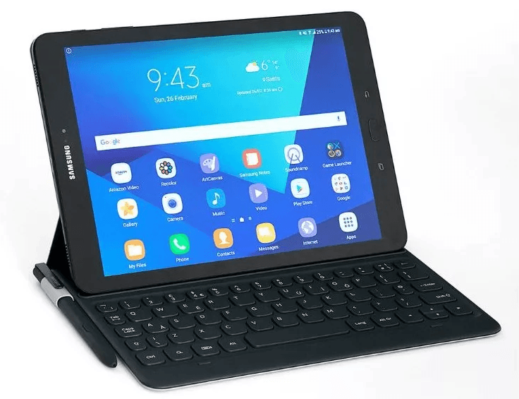 Samsung Galaxy Tab S3 9.7 SM-T825 LTE 32 GB with keyboard