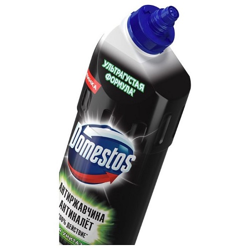 Toilet bowl cleaner for rust and limescale Domestos Antirust and Antilet
