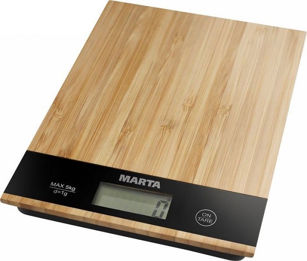 electronic kitchen scale with platform MARTA MT-1639