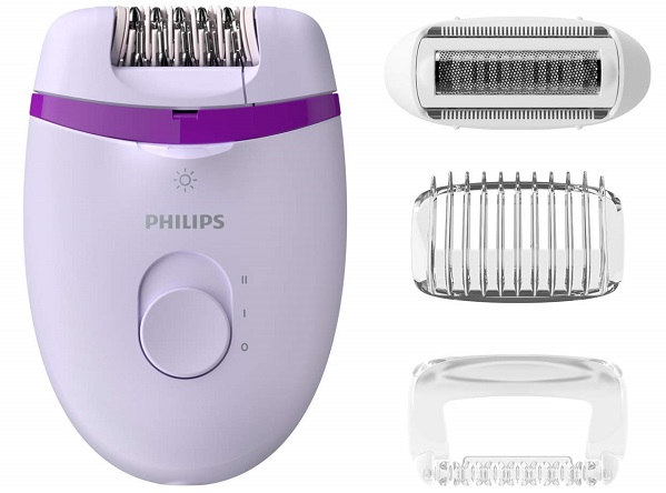 Inexpensive epilators for body, legs and bikini area Philips BRE275 Satinelle Essential