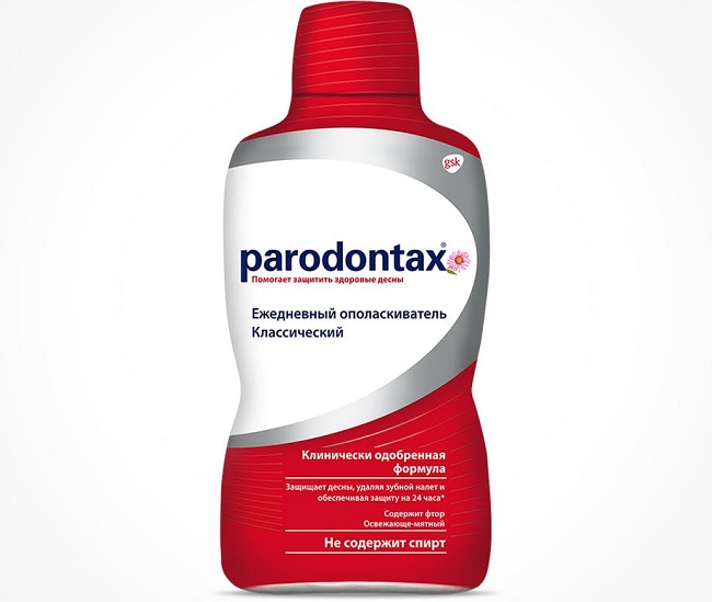 mouthwash for the treatment of periodontitis and gingivitis Paradontax