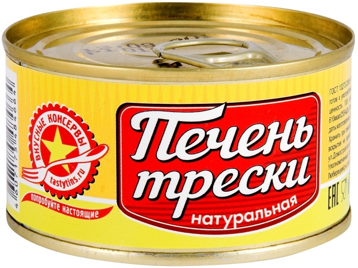 cod liver Tasty canned food